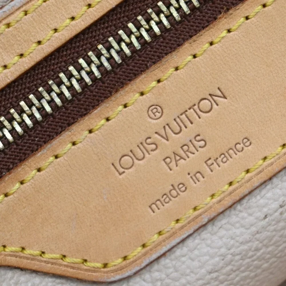 LOUIS VUITTON BUCKET GM Shoulder Tote Bag Monogram Leather Brown
